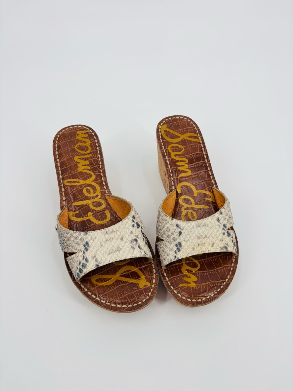 Sam Edelman snake print wedges